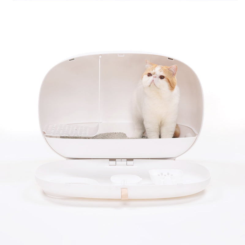 Makesure Cat litter Box, Cat toilet, MS Cat Litter Box for Easier Handling of Cat Litter