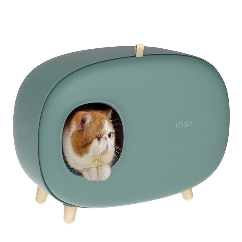 Makesure Cat litter Box, Cat toilet, MS Cat Litter Box for Easier Handling of Cat Litter